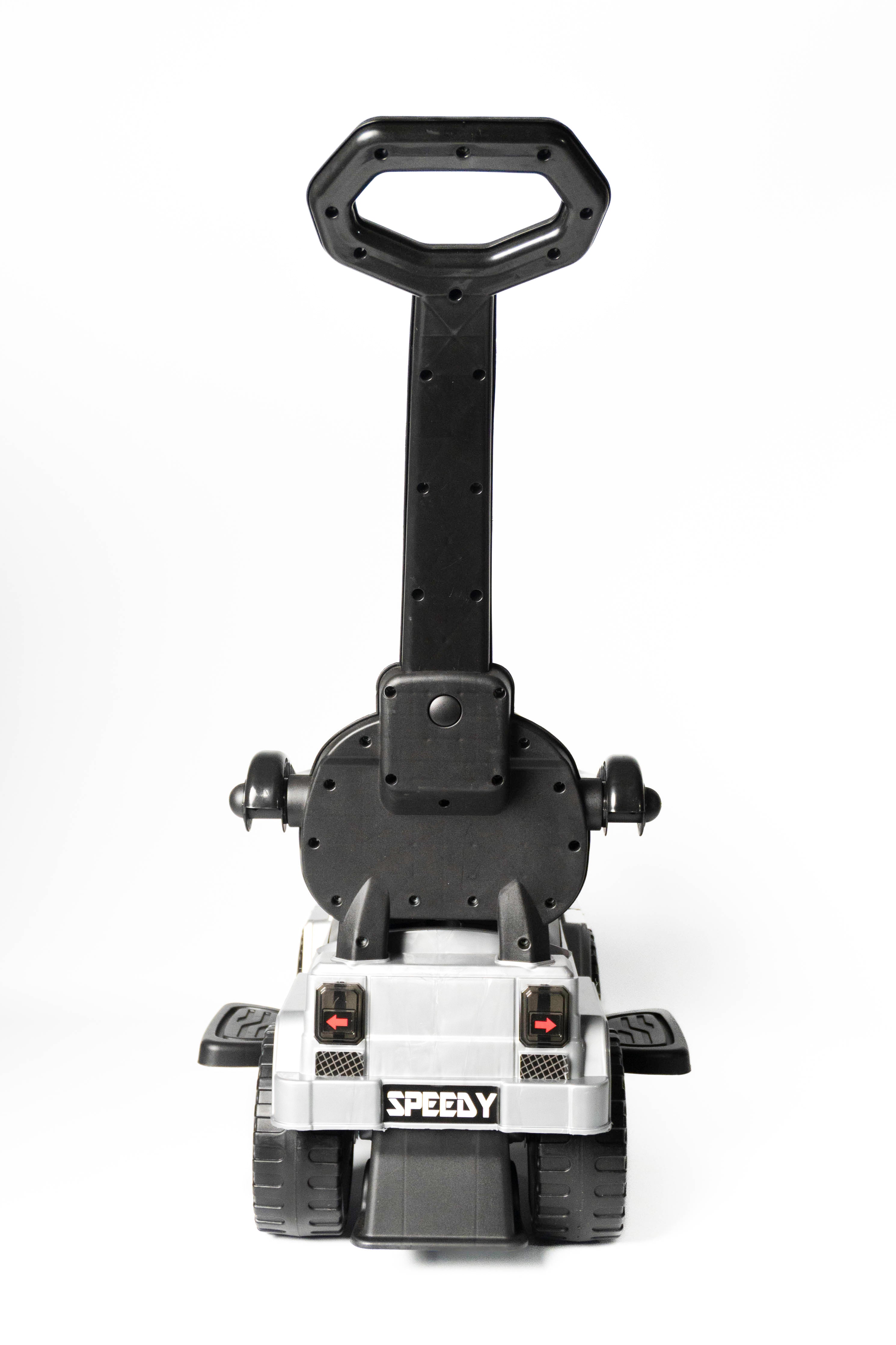 Grey Coloured Ride on with Push Bar Handle